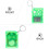 4 Pezzi Mini Classico Portachiavi Console Portatile Con 6