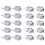 Support de chapeaux pour porte murale de placard, 10-Blanc 2