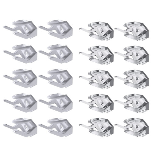 Support de chapeaux pour porte murale de placard, 10-Blanc 1