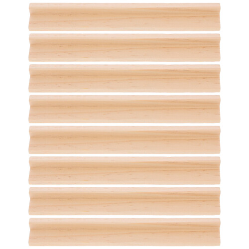 8Pcs Wooden Domino Trays Desktop Racks Multi-Function Bases Diy