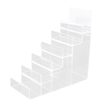 Sloped Acrylic Wallet Holder Shelf-Sixth floor Clear