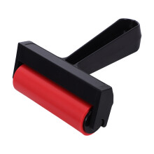 Handheld Red ABS Printmaking Roller Tool Durable Craft Applicator
