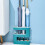 Wall Mounted Umbrella Stand Rack 5-Shape Umbrellas-Orange 5