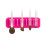 Support de rangement mural pour brosses en Silicone,-rose rouge 1