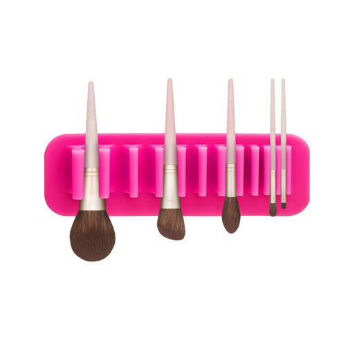 Support de rangement mural pour brosses en Silicone,-rose rouge