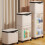 Quality Plastic Trash Bin With Simple And Elegant Design-Grey B 6