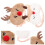 2 Stk. Niedliche Weihnachts- Plüsch Schlafmaske 4
