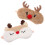 2 Stk. Niedliche Weihnachts- Plüsch Schlafmaske 10