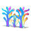 Organisateur de mouchoirs de table,-arbre de couleur 1