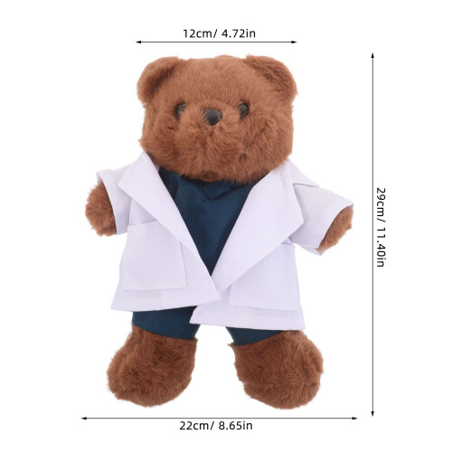 Bear Plush Toy Mit Medizinischer Uniform Für Krankenschwester 1