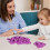 100Stk Naturholz Chips 26 Englische Alphabet Puzzle 3