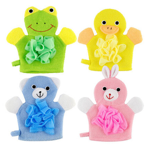 4 Toallas Dibujos Y Guantes Para