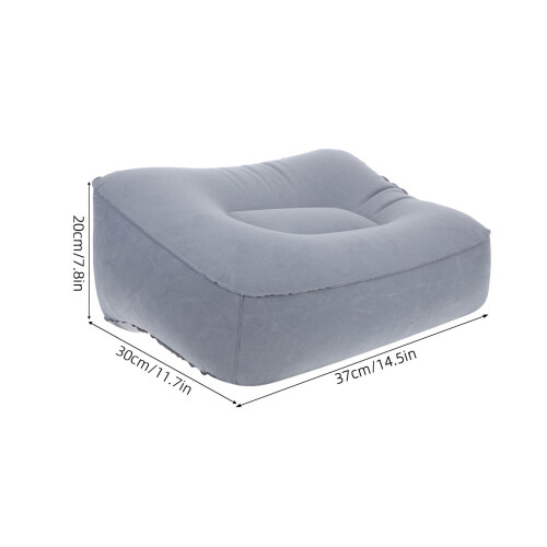 2 Unidades Almohada Hinchable Para Pies PVC Flocado 1