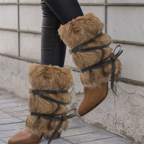 2 Unidades Leg Warmers De Sintético Con 2