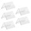 5Stk. Acryl Display Karten Transparent Doppelseitig Sitzplatzanzeige 6