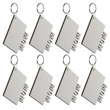 8 Unidades Llaveros En Para Transferencia Térmica Sublimación
