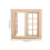 Mini Casa Decorativa De Madera Sin Pintar Con Ventana 3