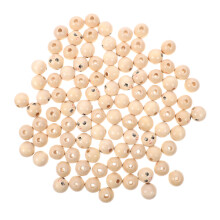 100 Unidades Redondas De Madera Con Sonriente 22mm