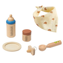 De Alimentación De Madera Con Botella Educativo