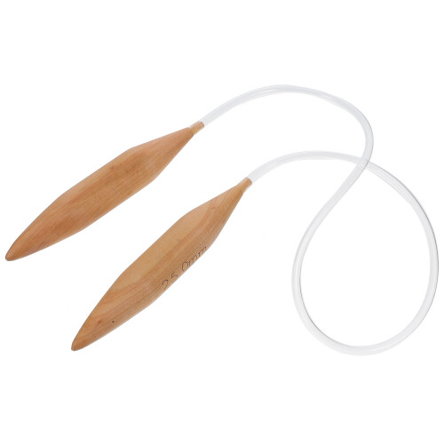 1 Agujas Circulares De Tejer De Madera Con Resistente