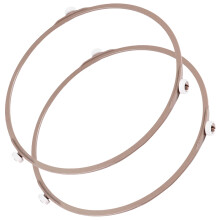 2 Unidades Soporte Circular De Vidrio Para Microondas