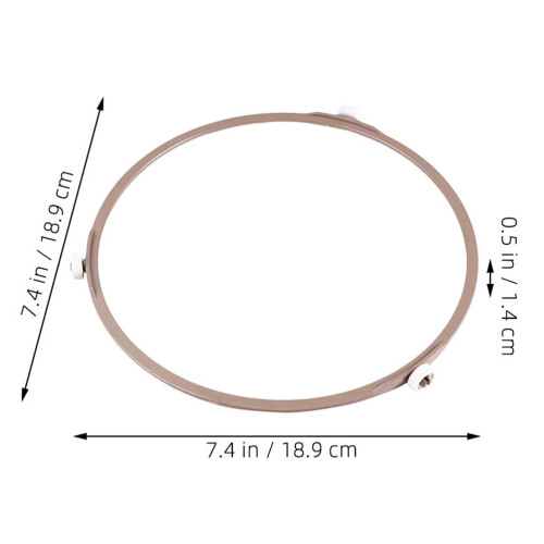 2 Unidades Soporte Circular De Vidrio Para Microondas 1
