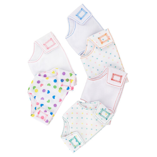 6 Pièces Couches Bébé Vêtements Accessoires 45 Cm