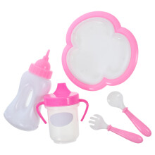 Botella Leche Y Cubiertos Para Bebé