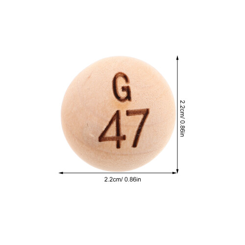 75 Piezas Bolas De De Madera Numeradas Para Y Juegos 2