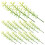 100 Unidades Árboles De Bambú De De Plástico Verde 1:200 9