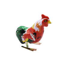 3 Unidades Saltachina Gallina Vintage Hierro Juguete Metálico