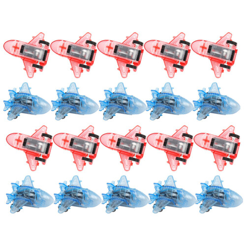 24 Unidades Aviones De Devanadera Transparentes Color Aleatorio 2