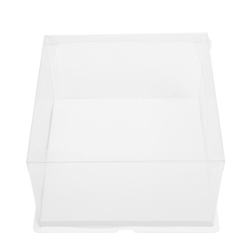 1 Caja Plástico Transparente 10 Pulgadas Para Pastel 1
