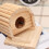 1 Casa De Madera Para Hámster Nido Práctico Suministro 4