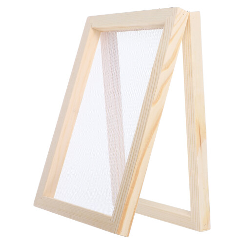 Marco Para Papel Manual De Madera, Kit Diy
