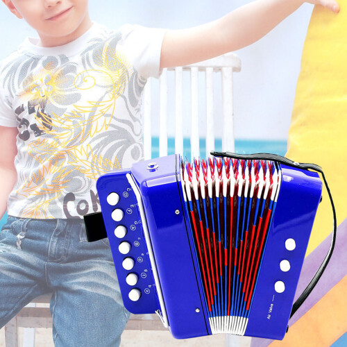 Blue Educational Accordion Toy for Kids Developmental Play 1