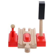 Accesorio Para Tren De Madera Barrera De Juguete
