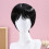Short Bob Peluca Con Flequillo De Sintético Para Mujer 6