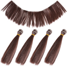 5 Unidades 15 Cm Peluca Resistente Para Muñecas