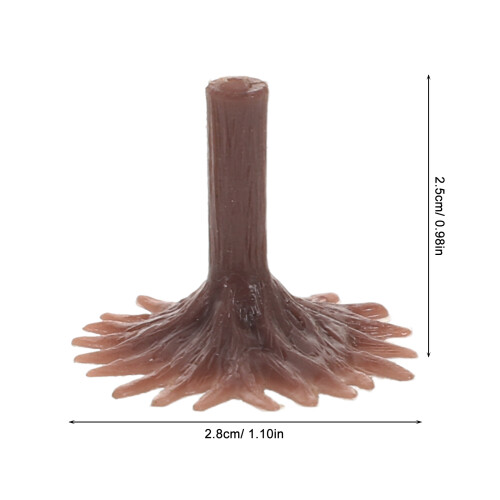50Pcs Miniature Model Trees Base For Diorama Train And Sand Table Decor 1