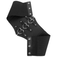 Wide Black Corset Belt Waist Belt for Women Pirate Style