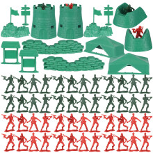 200 Pièces Mini Soldat En Plastique Figurines Militaires Décoratives