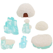 7 Piezas Mini Hielo Realistas Árticas Niños