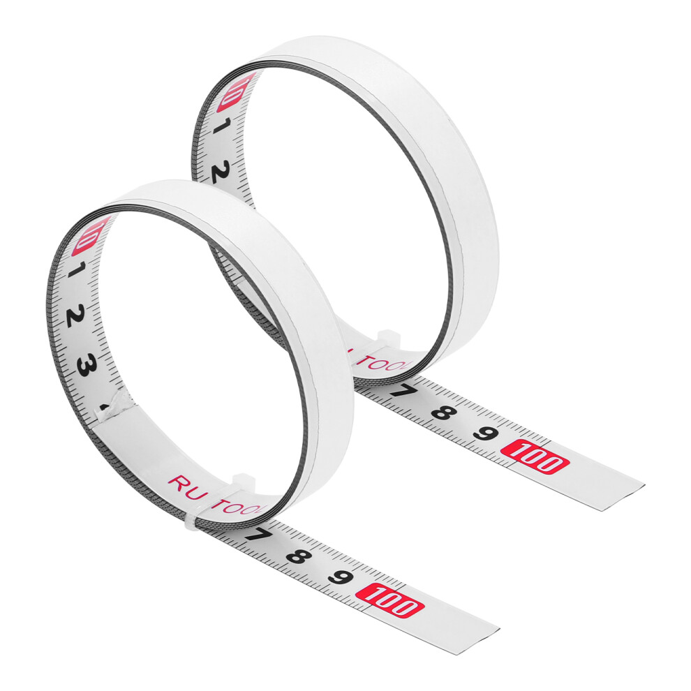2Pcs 1M Self-Adhesive Measuring Tape Metric Scale For Woodworking 3547807475916