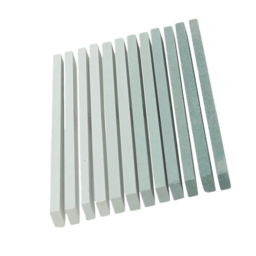 12 Pièces Pierre Aiguisage Carbure Silicium Pour Jadeite Agate