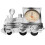 Railway Engine Alarm Clock For Bedroom Living Room Silver 9