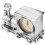 Railway Engine Alarm Clock For Bedroom Living Room Silver 10