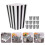 12Pièces Boîtes Paper Noires Pour Popcorn Snacks En 6
