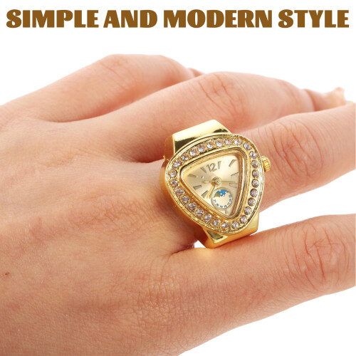 Finger Watch Mini Ring Watch Delicate Modern Students Ring Watch 2