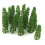 20pcs 1:100 Plastic Fir Trees Model Train Scenery Landscape (Green) 1